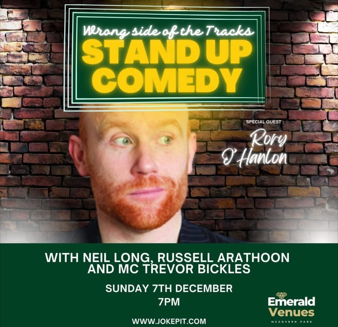 Stand up comedy with Rory O'Hanlon poster